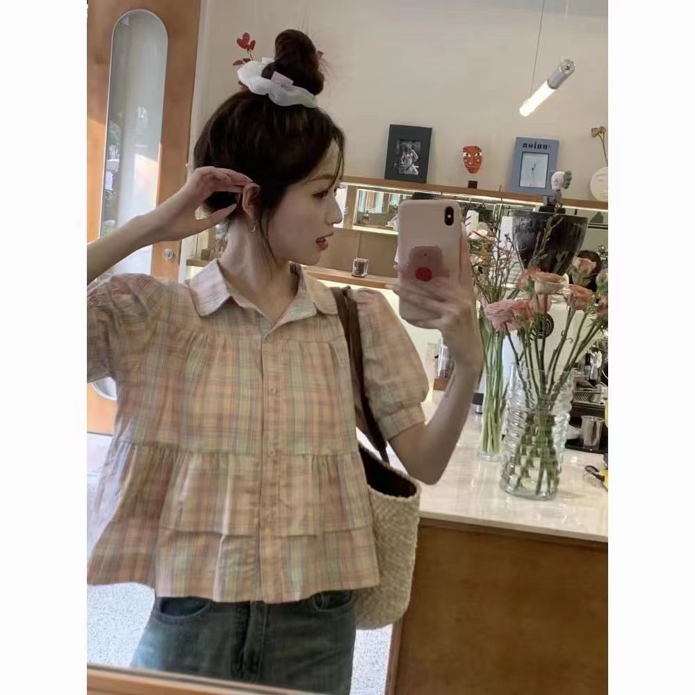 미녀와 순정남 임수향 박도라 체크 블라우스 러블리 큐티 - 상세 이미지 2