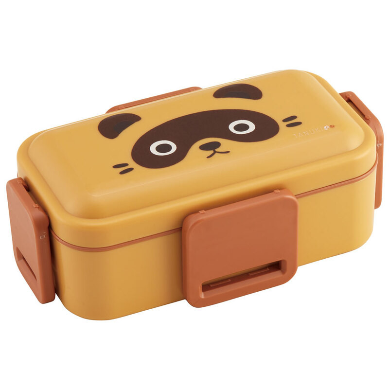 스케이터 너구리 TANUKI 캐릭터 식기세척기대응 항균 4면락 2단 도시락 런치박스 600ml PFLW4AG - 주방·식기 - 하카타몰