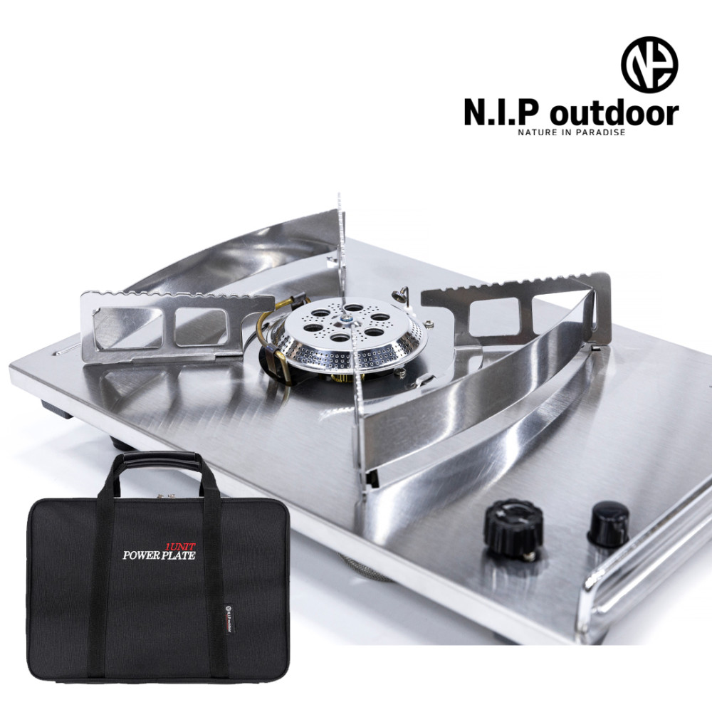 N.I.P 파워플레이트 NO6 IGT 플랫 강염버너 세라믹 블랙 (블랙 가방)