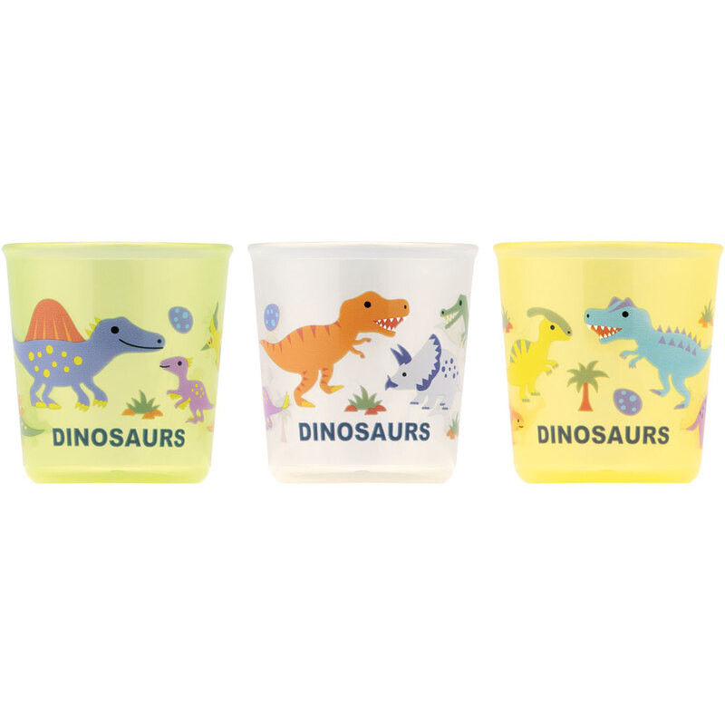 [발주상품 2~4 영업일 후 발송예정] 스케이터 DINOSAURS PICTURE BOOK 캐릭터 베이비컵 3개 세트 BCUP1AG - 하카타몰