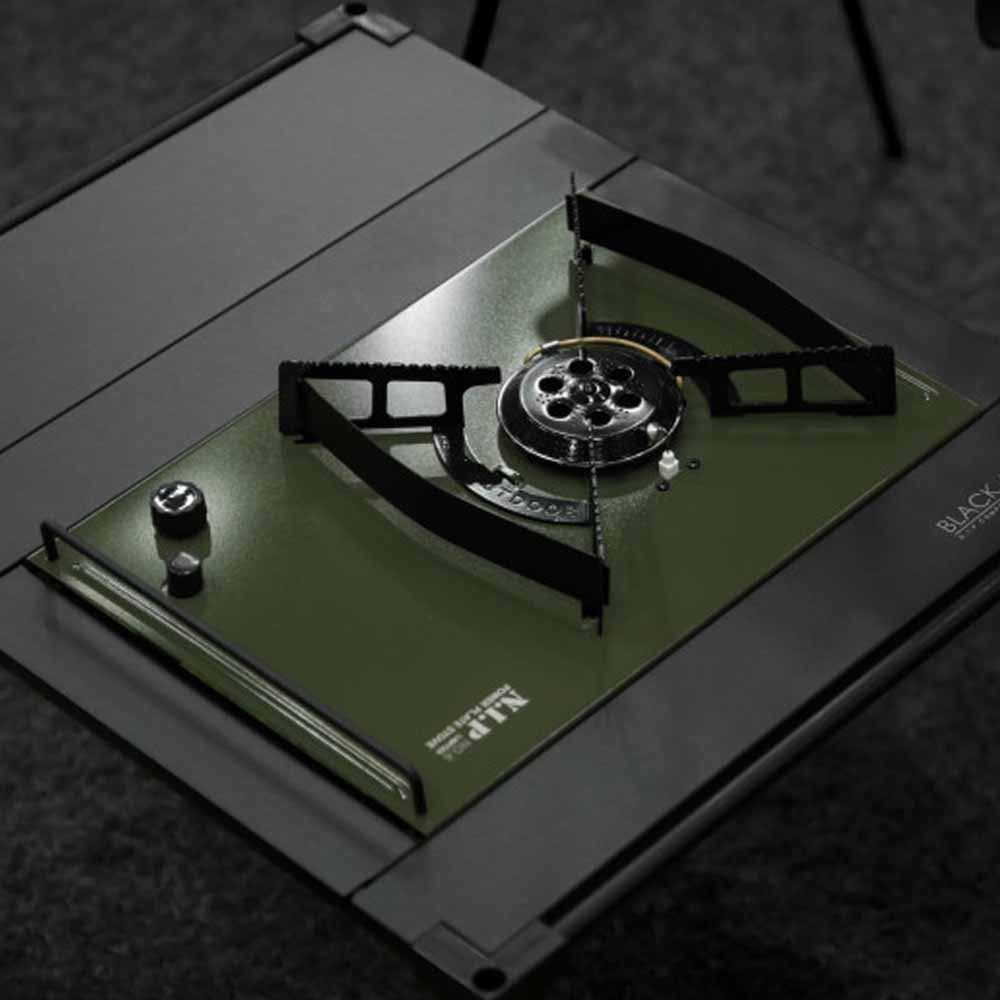 N.I.P 파워플레이트 NO6 IGT 플랫 강염버너 세라믹 블랙 (블랙 가방)