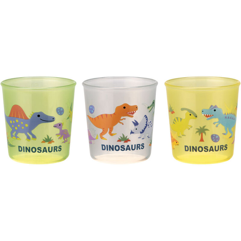 [발주상품 2~4 영업일 후 발송예정] 스케이터 DINOSAURS PICTURE BOOK 캐릭터 베이비컵 3개 세트 BCUP1AG - 하카타몰