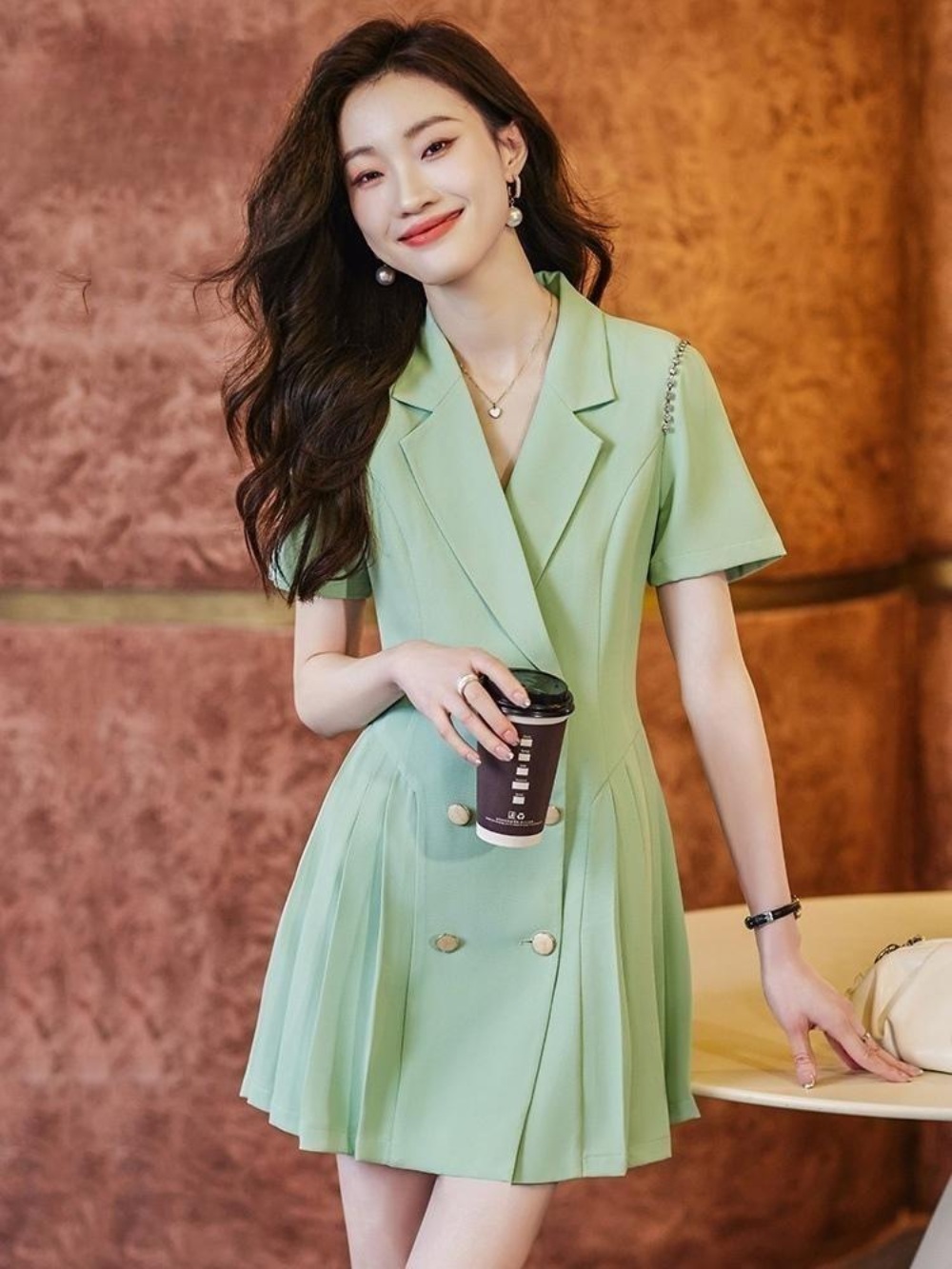 미녀와 순정남 임수향 박도라 원피스 오피스 단정한 - 상세 이미지 3