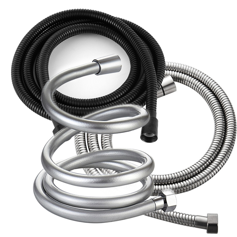 뷰리썸 샤워호스 샤워기 호스 줄 줄꼬임방지 스틸실버1.5m