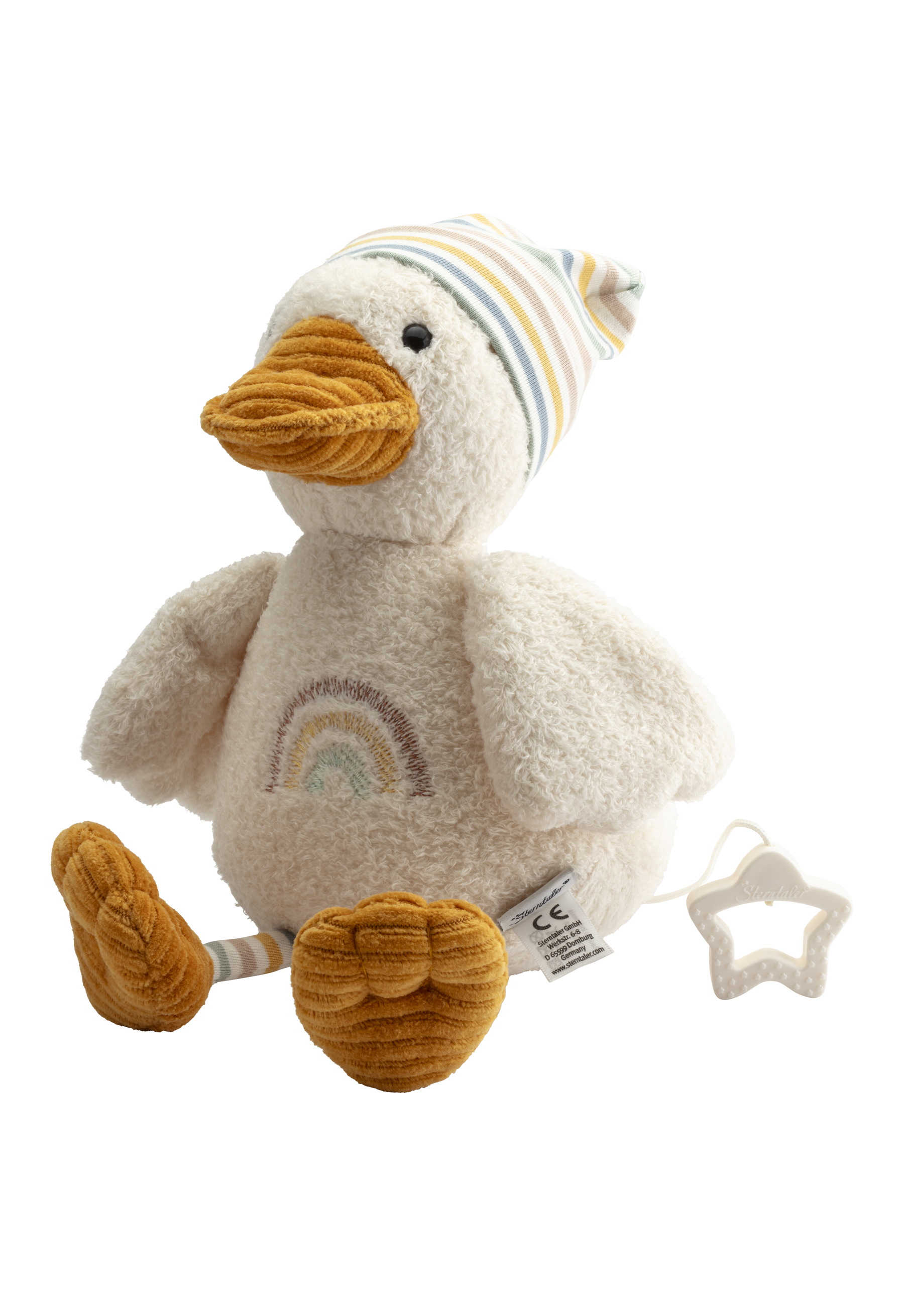 독일 슈테른탈러 오리인형 에다 오르골 애착인형 L 신생아 아기 출산 선물