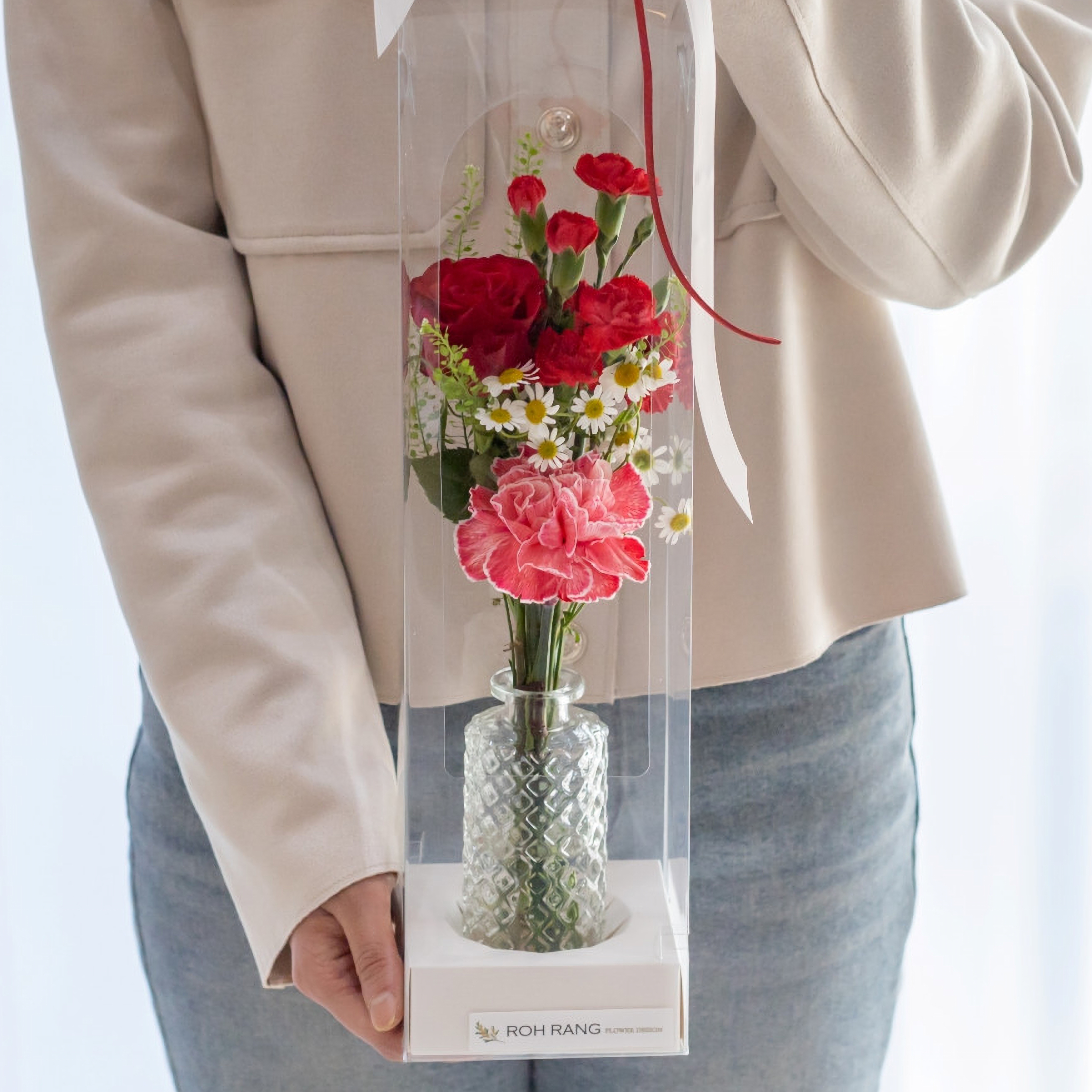 꽃배달 생화 화병세트 꽃다발 장미 꽃바구니 카네이션화분 택배 심플레드