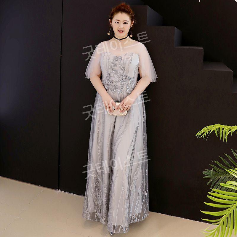 빅사이즈 드레스 돌잔치맘 연주회 들러리 이브닝 합창단 연회장 스몰웨딩 - 상품 이미지