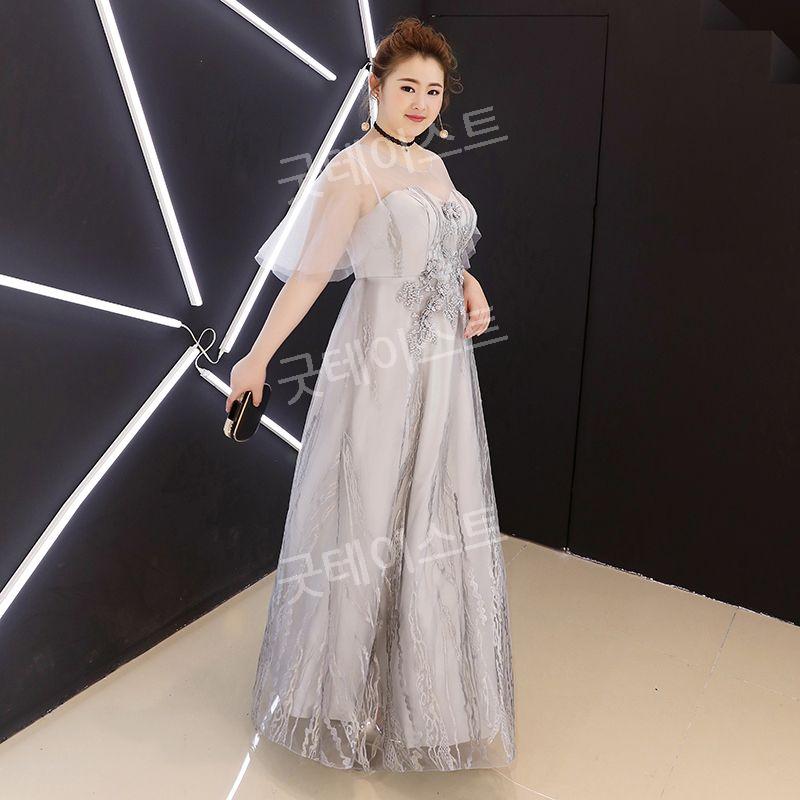 빅사이즈 드레스 돌잔치맘 연주회 들러리 이브닝 합창단 연회장 스몰웨딩 - 상세 이미지 4