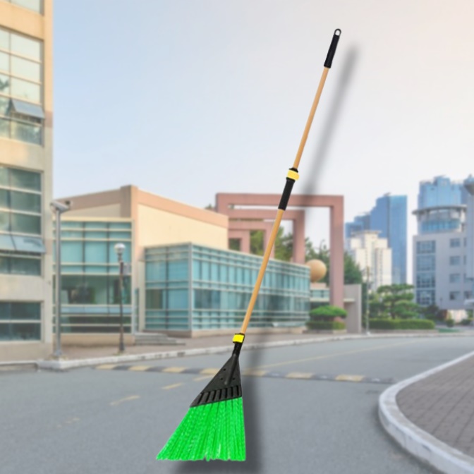 야외 플라스틱 빗자루 마당비 롱 빗자루 대형 학교빗자루