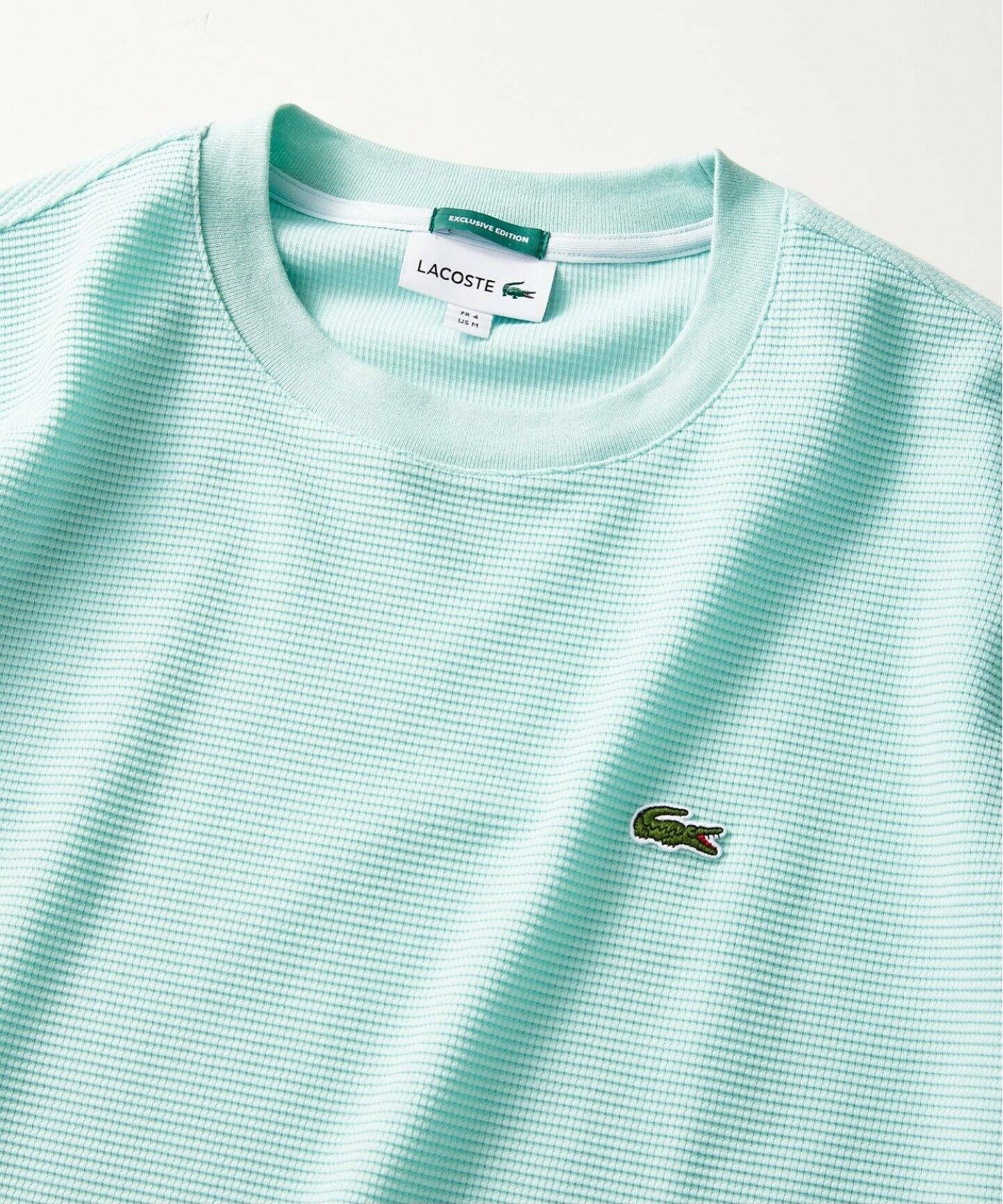 라코스테 LACOSTE x 저널스탠다드 별주 와플 반팔 남성 비스포크 티셔츠 2컬러 - 상세 이미지 5