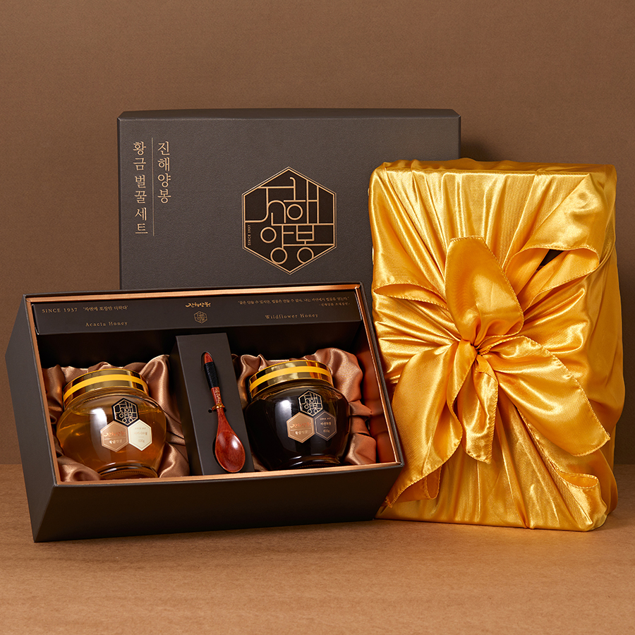 진해양봉 황금벌꿀세트 아카시아 야생화 잡화꿀 답례품 꿀 선물 세트