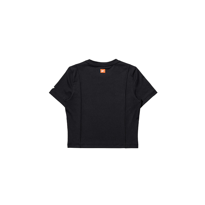 요넥스 245TS015F 테니스 의류 블랙 반팔 크롭 티셔츠 여성용 24SS - 상세 이미지 3