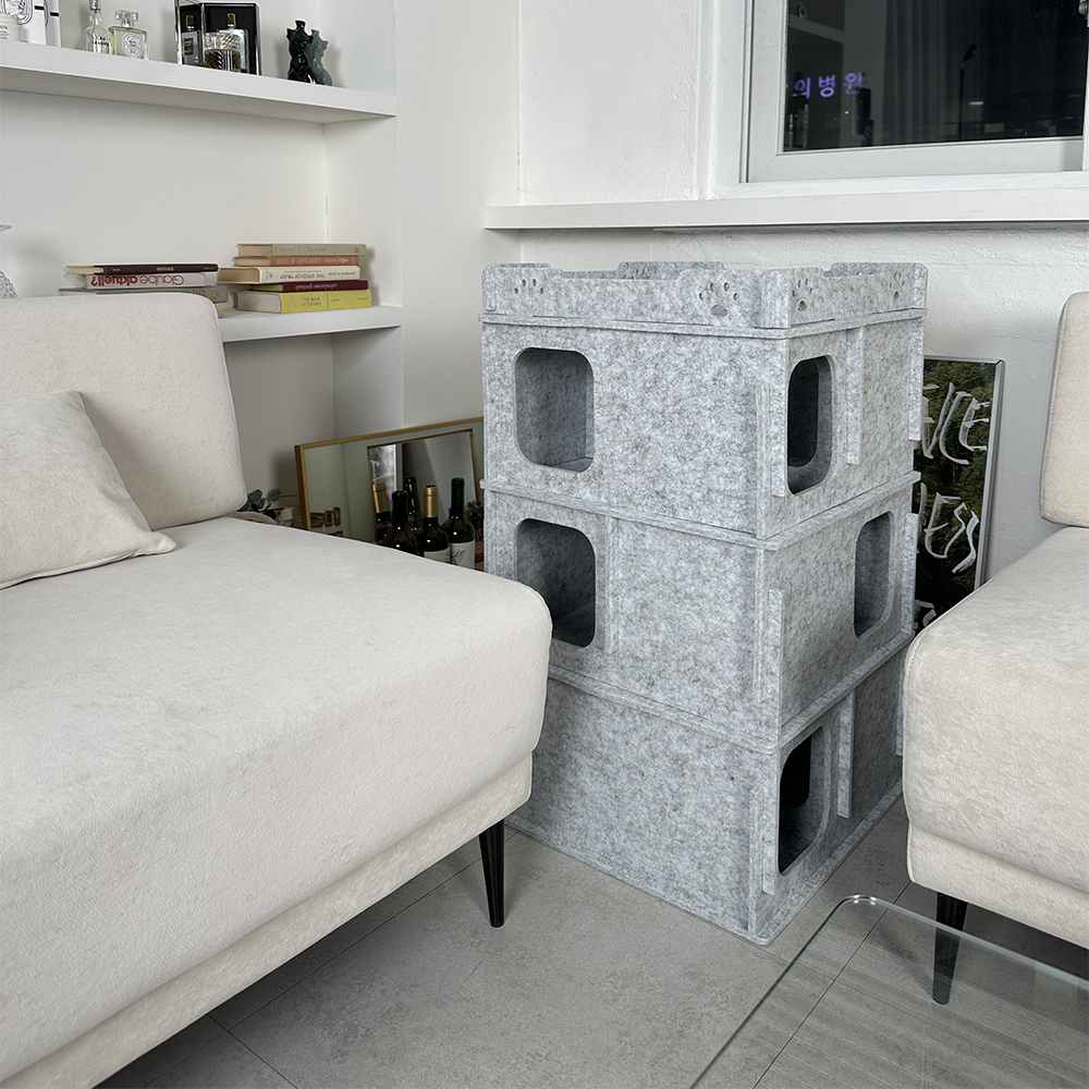 MIAMIA 미로 고양이 숨숨집 동굴 숨숨 터널 캣타워 대형