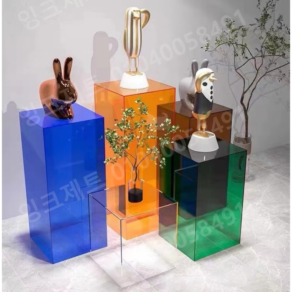 아크릴 진열대 고급 컬러 홀로그램 디스플레이 프리즘 - 상세 이미지 5