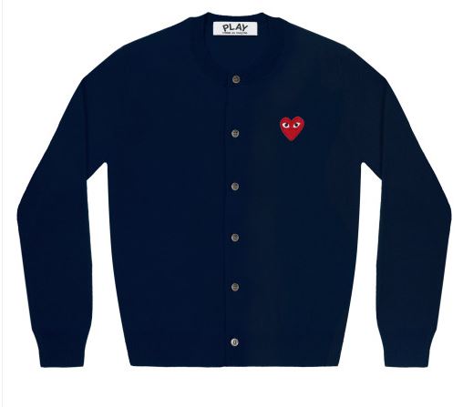 [8종] 꼼데가르송 가디건 기본 레드 블랙 와펜 남여공용 상세 이미지 8