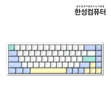 한성컴퓨터 GK868B PRO 동그리 키캡 8K 유무선 무접점 키보드 (MERINGUE, 35g)