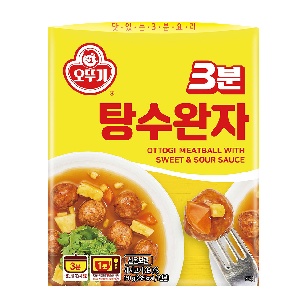 오뚜기 3분 탕수완자 150g - 상품 이미지