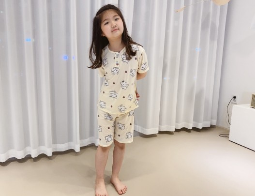쿨원단 시원한 아동 짱구 잠옷 주니어 반팔 여름 티 파자마 - 상세 이미지 4