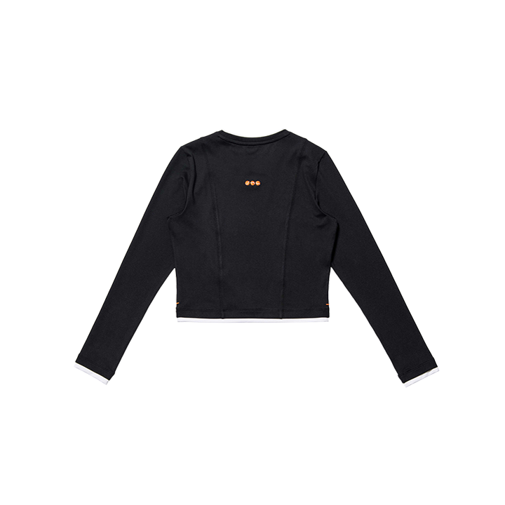 요넥스 245TL004F 테니스 의류 블랙 긴팔 크롭티 여성용 24SS - 상세 이미지 3