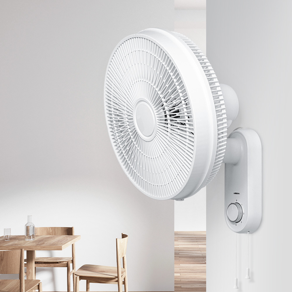 에어보나 가정용 업소용 사무실 벽걸이 기계식 벽선풍기 07WF