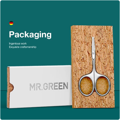 미스터그린 콧털가위 MR-2002 눈썹 수염 독일프리미엄 스테인레스 코털안전정리가위 - 상세 이미지 4
