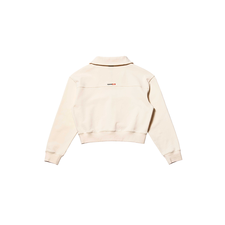 요넥스 245TL005F 테니스 의류 크림 크롭 하프집업 맨투맨 여성용 24SS - 상세 이미지 3