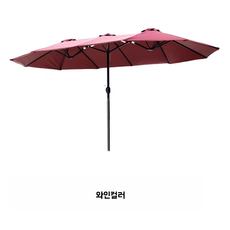 파라솔 대형 비치 그늘막 초대형 야외용 테라스 카페 정원 특대형 파라솔 아이보리 - 상세 이미지 4