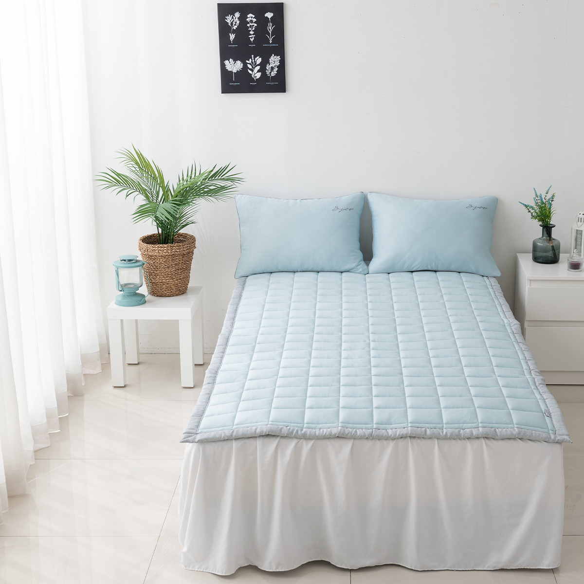 아르일랑 여름 침구 시원한 침대 패드 싱글 퀸 사이즈 카시프 SS