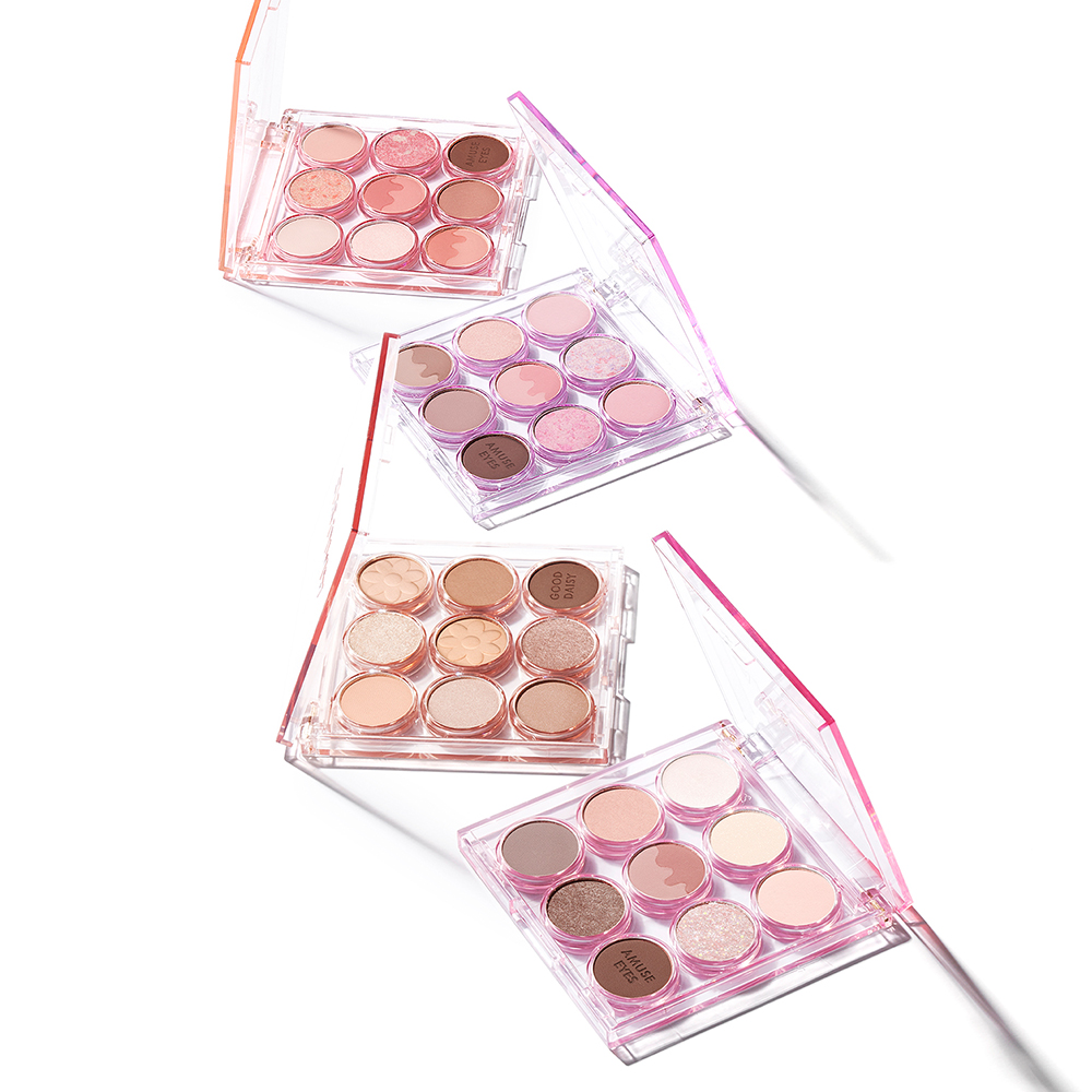 어뮤즈 아이 컬러 팔레트 (0.19oz/0.6gx9) 01 웜 복숭아 - 상세 이미지 2