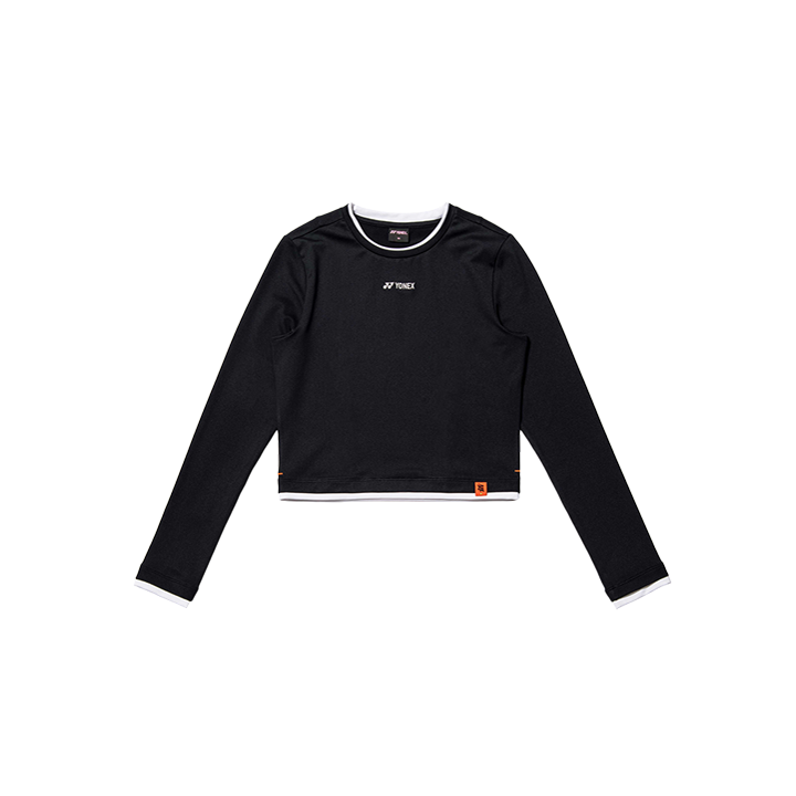 요넥스 245TL004F 테니스 의류 블랙 긴팔 크롭티 여성용 24SS - 상세 이미지 2