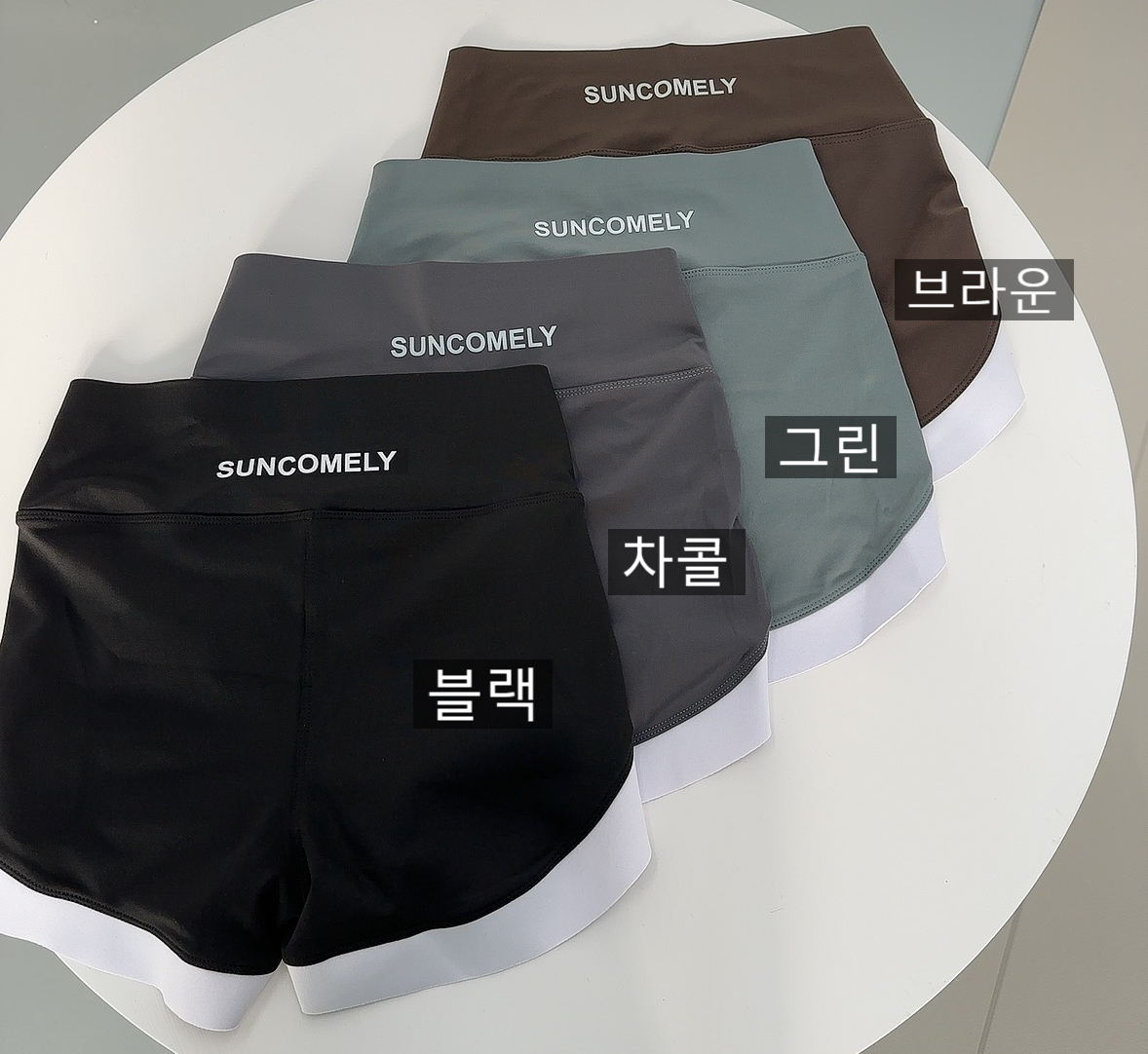 로라벨 레노 워터레깅스 래쉬가드팬츠 래쉬가드하의 여성 빅사이즈 비치웨어 3부 숏 수영복 - 상세 이미지 5