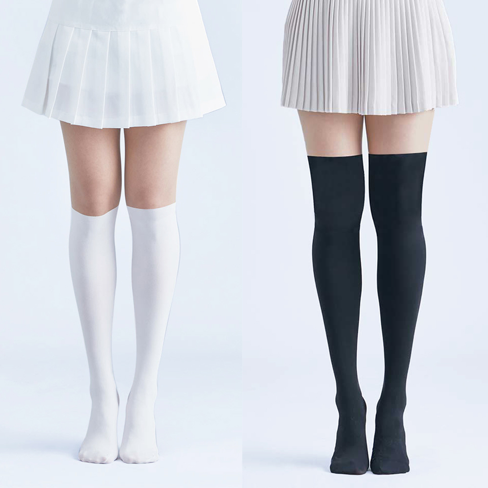 여성 골프스타킹 투톤 레깅스 보정 냉감 자외선차단 언더 니삭스 논슬립