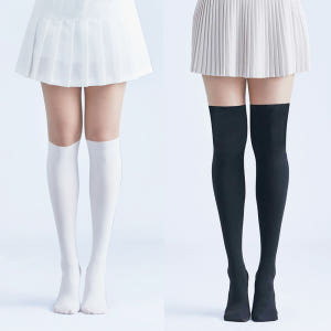 여성 골프스타킹 투톤 레깅스 보정 냉감 자외선차단 언더 니삭스  논슬립 운동러 솔직 후기 | 실사용 리뷰 - 상품 이미지 1