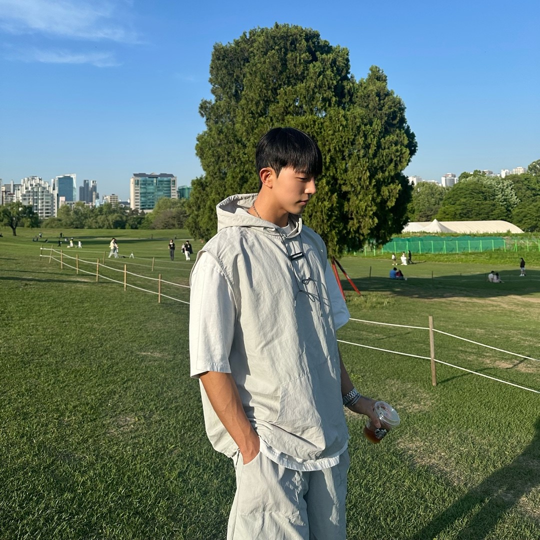 아노락세트 남성여름트레이닝 셋업 나일론 후드 베스트 고프코어룩 - 상세 이미지 4