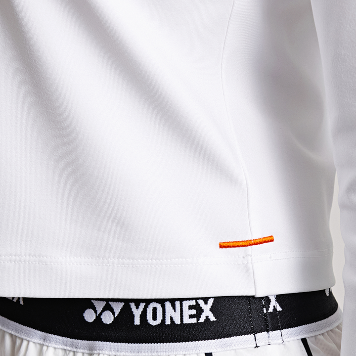 요넥스 245TL003F 테니스 의류 화이트 긴팔 크롭티 여성용 24SS - 상세 이미지 4