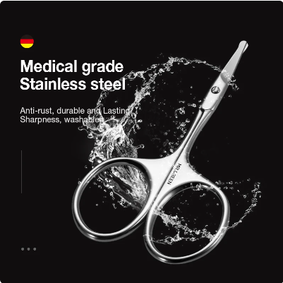 미스터그린 콧털가위 눈썹 수염 가위 MR-2002 독일프리미엄 스테인레스 코털안전정리가위 - 상세 이미지 5