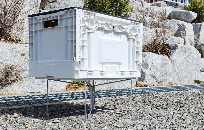 멀티 스탠드 캠핑 박스 쿨러 아이스박스 난로 받침대 알루텍 거치대 M 이미지 2