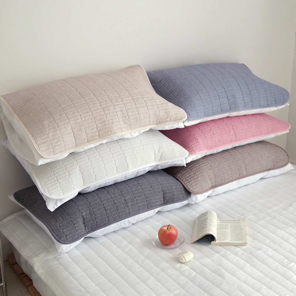 1+1장 편리한 밴딩형 면/타월/린넨 고무줄 베개커버