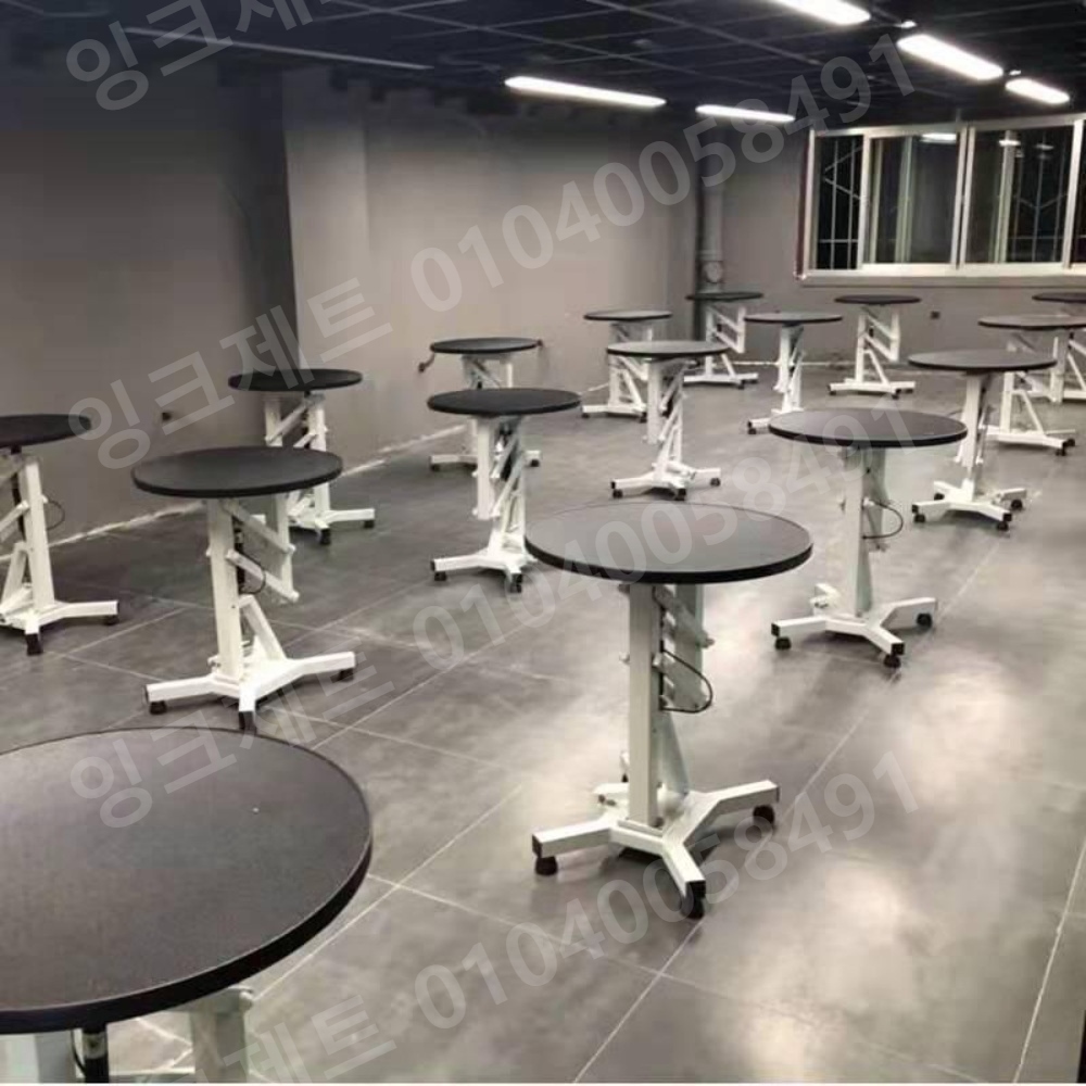 미용 테이블 높이조절 회전식 펫 원형 애견 접이식 손질 - 상품 이미지