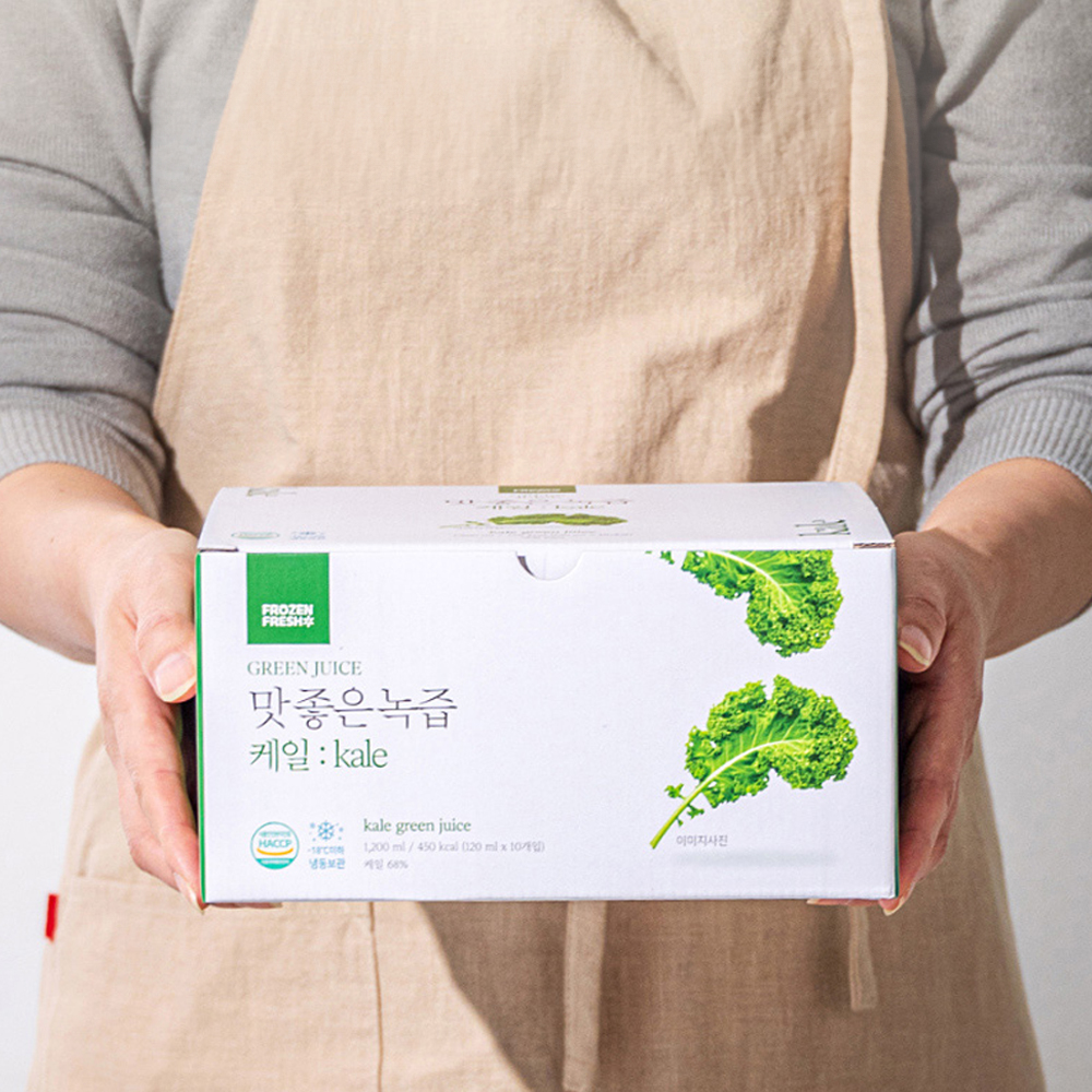 (프로즌프레시) 맛 좋은 녹즙 케일즙 120ml 착즙 클린주스 20팩 - 상세 이미지 5