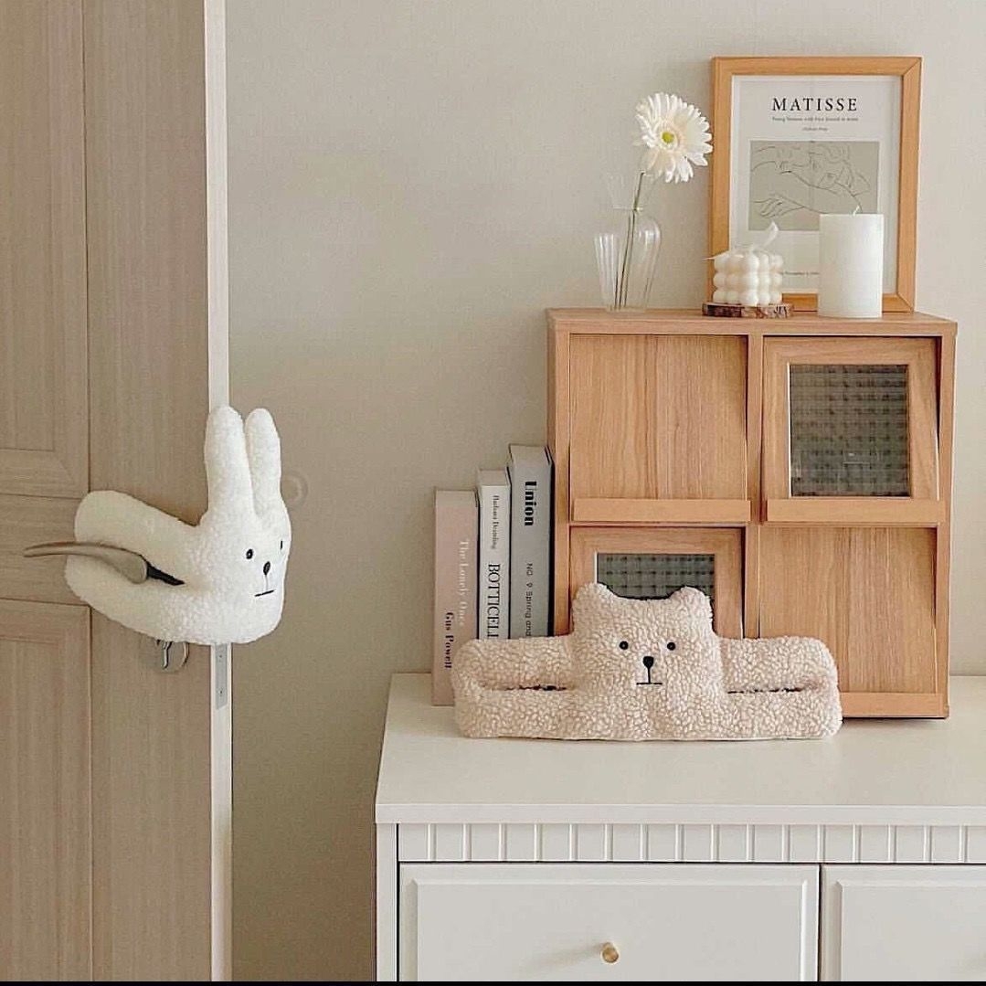 문소리 방문스토퍼 손끼임방지 문닫힘방지 문쾅방지 도어쿠션 인형 곰 토끼 - 상세 이미지 5
