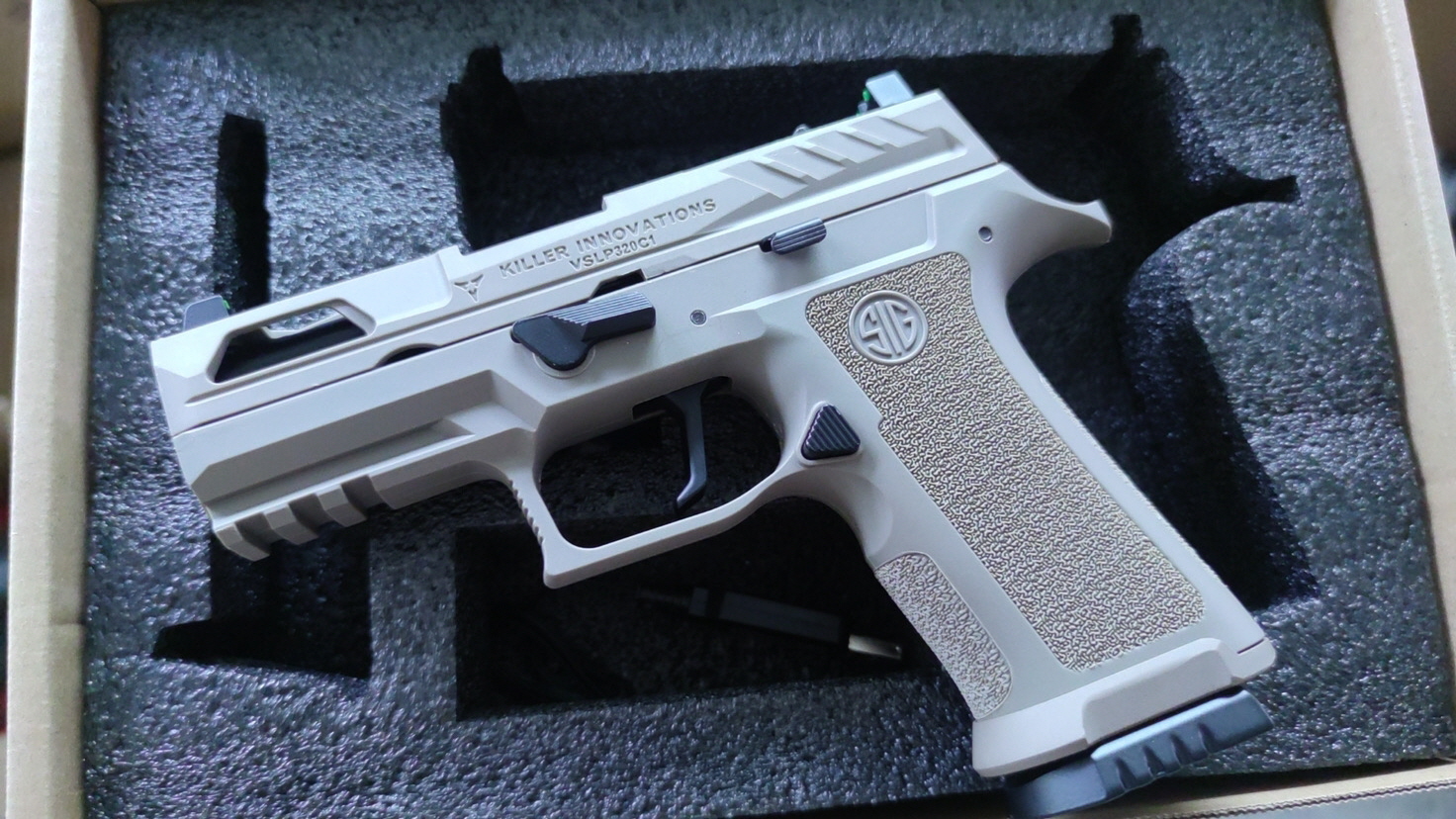 SIG P320 CARRY KI VELOCITY 커스텀 전동권총 EBB 블로우백 핸드건 - 상세 이미지 2