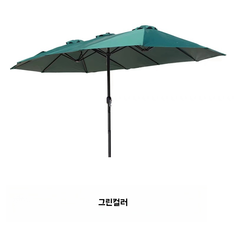 파라솔 대형 비치 그늘막 초대형 야외용 테라스 카페 정원 특대형 파라솔 아이보리 - 상세 이미지 5