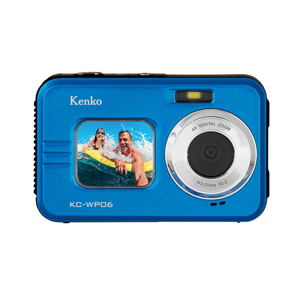 켄코 Kenko 방수 컴팩트 디지털 카메라 800만 KC-WP06 ST 163566 블루 - 상세 이미지 4