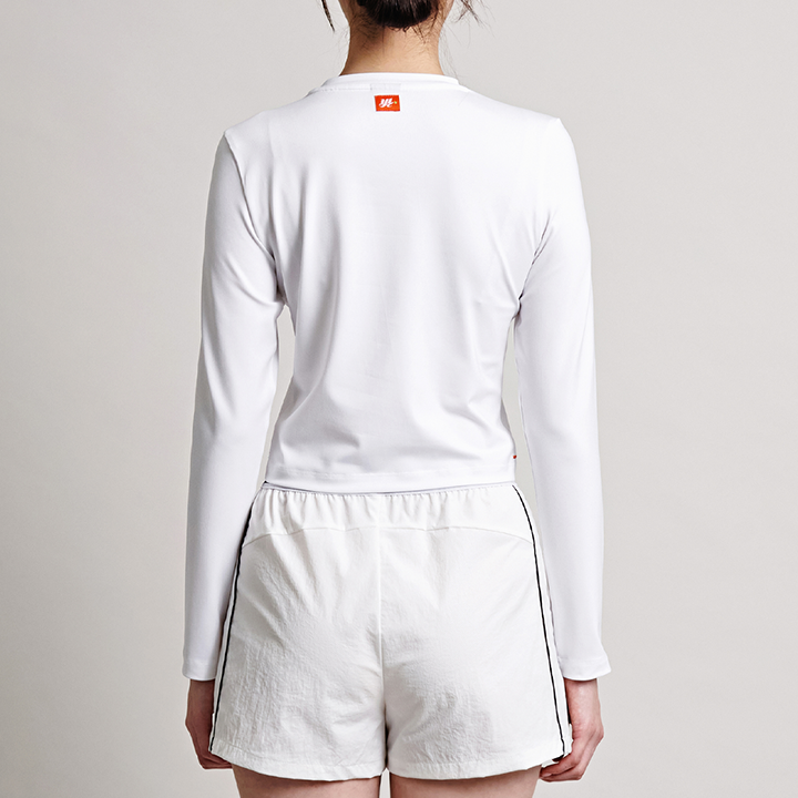 요넥스 245TL003F 테니스 의류 화이트 긴팔 크롭티 여성용 24SS - 상세 이미지 5