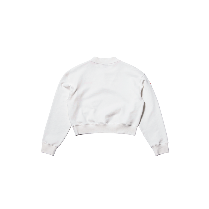 요넥스 245TL006F 테니스 의류 화이트 크롭 맨투맨 여성용 24SS - 상세 이미지 3