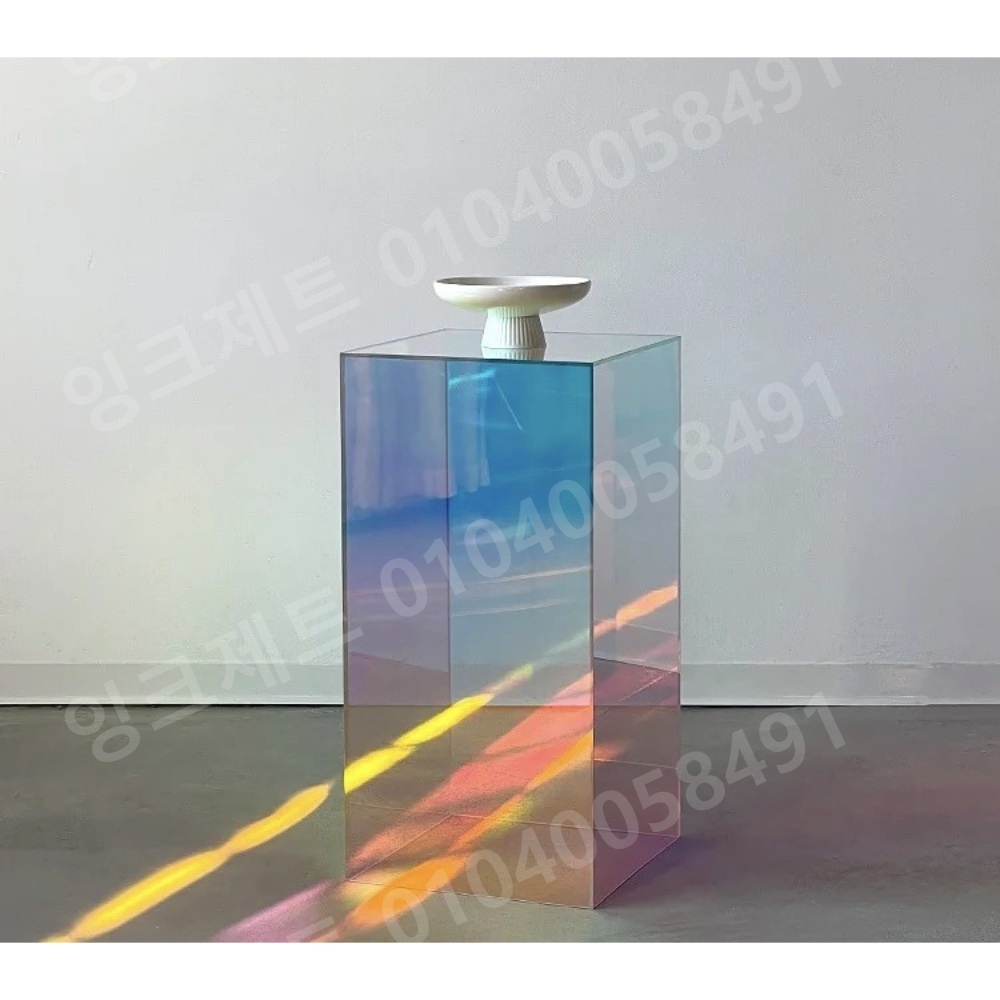 아크릴 진열대 고급 컬러 홀로그램 디스플레이 프리즘 - 상세 이미지 3