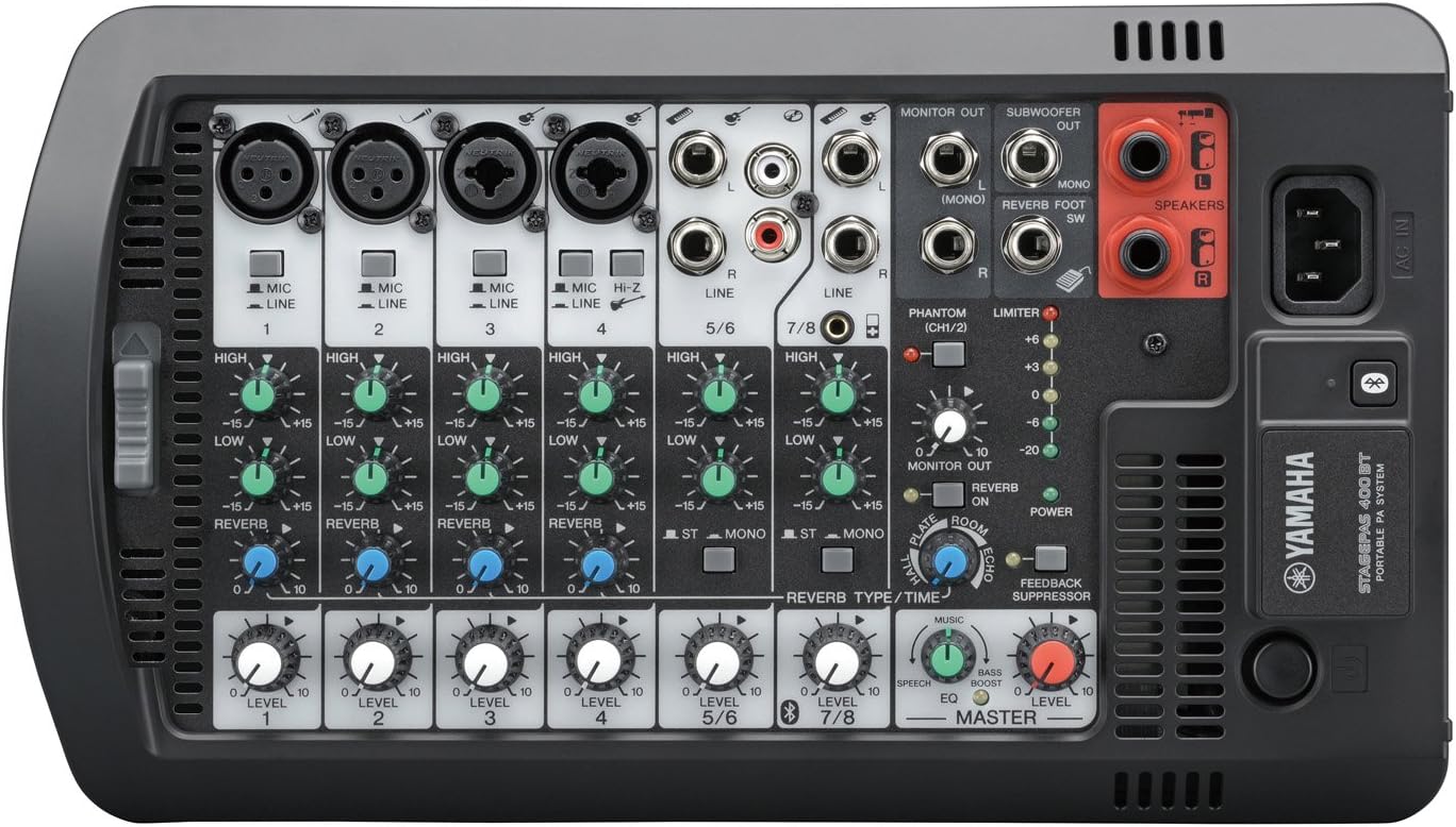 야마하 Yamaha 버스킹 공연용 블루투스 고음질 스피커 Stagepas 400BT - 상세 이미지 4