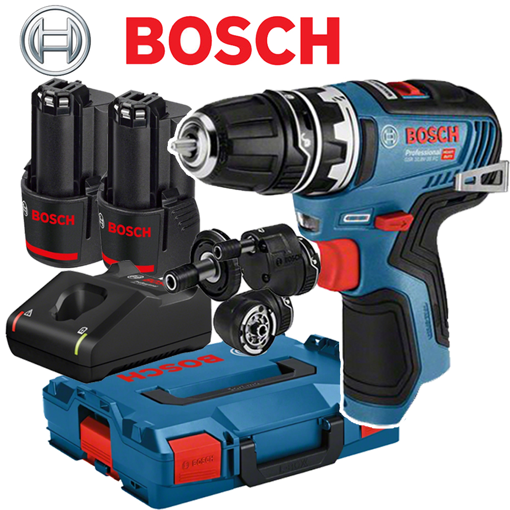 보쉬 10.8V 브러쉬리스 충전드릴 세트 GSR10.8V-35FC (3.0Ah) 배터리2개