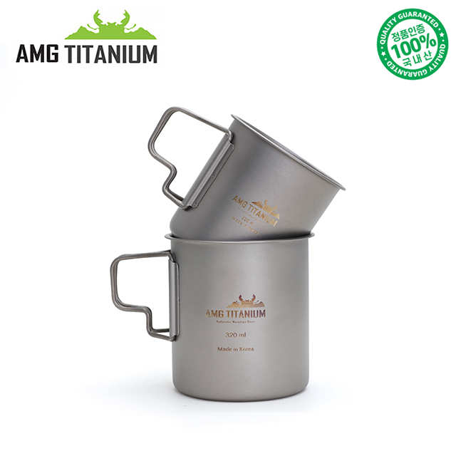 AMG 티타늄 싱글 머그컵 220ml 백패킹 티탄 컵 캠핑용 케이스포함 - 상세 이미지 3